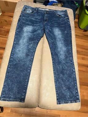 Redemption Men's Dark Blue Washed Jeans size 42x30